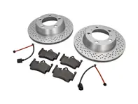 REAR Brake Pads and Brake Disc Package Porsche 718 S Textar - 98735240101, 98735293903, 98160916300