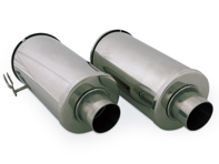 Heater flap boxes, Stainless steel - Pair. Porsche 356A - 64421102100, 64421102200 - 9230001