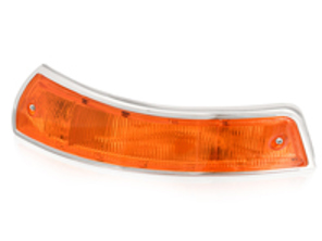 Bloc clignotant avant et cabochon en métal (SWB). Porsche 911/912 1965-68 États-Unis - 90163140202, 90163140102