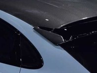Side trim carbon fibre for roof spoiler. Porsche 9YA Cayenne turbo GT Coupe - 9Y3863149BO3G, 9Y3863150BO3G