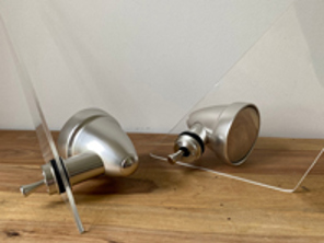 Talbot style adjustable door mirror kit. Porsche 911 / 964 / 993 - 911731TALBOT, 90173111101, 90173111102, 91173111600, 91173101308, 91173101408, 91173101307, 91173101310, 91173101407, 91173101410, 94473102701, 94473103502, 94473102702