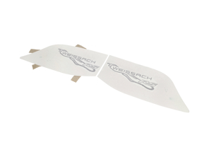 Logo piastra terminale alettone posteriore Weissach RS. Porsche 992 GT3RS - 99204482093OZ1, 99204482093BO1, 99204482093II0, 99204482093II9