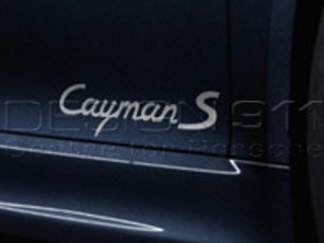 Model designation on doors. Porsche 981 Cayman - 98104480071041, 981044800701V04, 98104480071V04