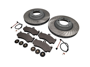 FRONT Brake Pads and Brake Disc Package. Porsche 996 GT3 2003>> OE - 9975140990, 99735141090, 99635194800, 99761267700, 99635208602