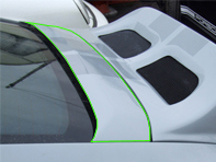 Panel ciego para tercera luz de freno para modelos Porsche 997 - 99750434505GRV, 99750434501GRV