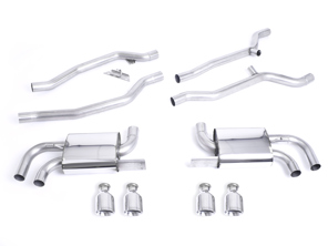 Milltek Sports Exhaust System Non-Resonated (Louder) Cup Style. Porsche 958 Cayenne Turbo 4.8L V8 2010-14 - 95811302450, 95811302451, 958113024BX, 95811302452, 95811302453, 958113030X, 958113030BX, 95811302454, 958113030CX, 95811302350, 95811302351, 958113023CX, 95811302352, 958113029BX, 95811302353, 958113029X, 95811302354, 958113029CX, 95811191020, 95811191021, 95811191022 - SSXPO110