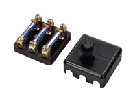 Rear 3 way fuse panel with cover. Porsche 911 - 91161209306, 91161209307, 91161209305