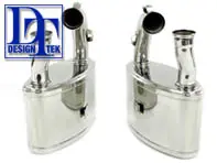 Uitlaatdemper / Demper Achterbak Sport DesignTek voor Porsche 993 - 55-PS104, 125454, 99311104614, 99311104613, 9931110461, 99311104513, 99311104514, 9931110451