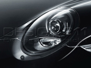 LED Headlamp Set in Black with PDLS+. Porsche 991 RHD cars - 99104490101