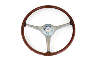 Wooden steering wheel, Mahogany, 420mm. Porsche 356 B / 356 C - 9350000