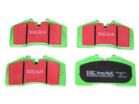 Pastillas de freno delanteras EBC GREEN. Porsche 928 85-92 - 92835193901, 92835193902, 92835193904, 94435193902, 96535193903, 99335193901, 99335193905 - DP2767