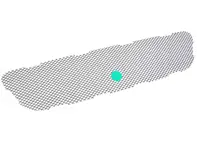 Griglia di ventilazione del paraurti anteriore, centrale. Porsche 991 R / GT3 / GT3 RS - 99150571191