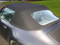 Capot de cabriolet - Section avant et fenêtre. Porsche 993