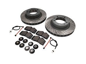 Kit plaquettes et disques de frein avant pour Porsche 964 Turbo - 96535104300, 96535104400, 99335193905, 96461236302, 96535109600, 96435109601, 90026904701