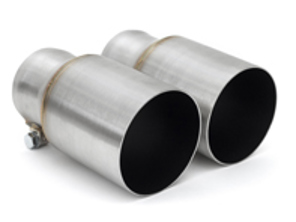 排气单壁尖端拉丝不锈钢。保时捷 981 Cayman GT4 / 981 Boxster Spyder - 98111136160, 98111136161