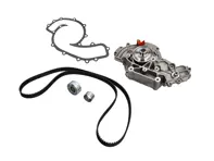Water pump belt & pully kit. Porsche 928 4.5L S 4.7L 1977-82 - 92810515700, 92810551212, 92810557100, 92810601522, 92810613406