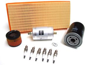 Service maintenance kit for Porsche 911 1981-83 204bhp Small Kit Oil, Air Filters, Spark plugs, and More - 93010776403, 92811014705, 91111018502, 93011340100, 90012311830, 99917016290