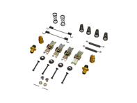 Kit de montaje de zapatas de freno de mano. Porsche 911 65-89 - PCG35209712