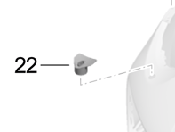 Piastra di ritegno lavafari. Porsche 991.2 Turbo 2017>> - 99150576103, 99150576203