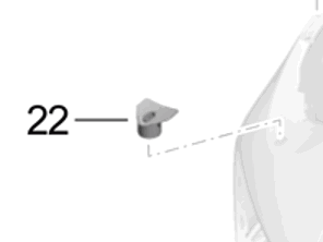 Piastra di ritegno lavafari. Porsche 991.2 Turbo 2017>> - 99150576103, 99150576203