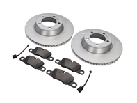 REAR Brake Pads and Brake Disc Package. Porsche Panamera 3.0L Diesel / 4S - 971615601P, 971615602P
