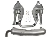Set di scarico sportivo senza catalizzatore 2 in 1 out. Porsche 911 3.2ltr 1984-89 - 93011104300, 93021102901 - 1620802610