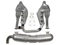 Sportauspuffsatz ohne Katalysator 2 Eingänge 1 Ausgang. Porsche 911 3,2 l 1984-89 - 93011104300, 93021102901 - 1620802610