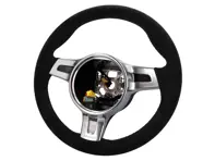 Volante SportDesign imbottito in Alcantara nera. Porsche 997 / 987 Boxster / 987 Cayman - 99704440222, 99704440220, 99704440221