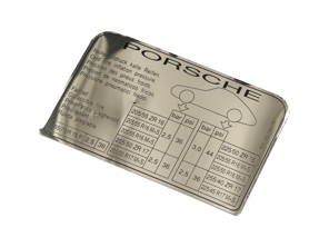 Adesivo Pressione dei pneumatici. Porsche 964 1993>> - 96470128723