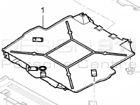 Undertray front axle 4WD. Porsche 996 C4 / C4S / Turbo / GT2 - 99650452701, 99904900740