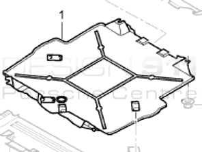 Undertray front axle 4WD. Porsche 996 C4 / C4S / Turbo / GT2 - 99650452701, 99904900740
