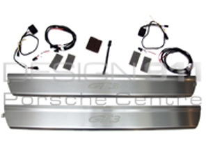 Side Sills Trims Stainless Steel Illuminated. Porsche 997 GT3