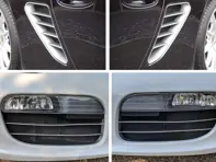 Kit rete metallica paraurti anteriore e prese d'aria laterali Porsche 987.1 Boxster