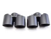 Exhaust Deluxe Quad-Style Tail Pipes, in Satin Black finish . Porsche 997.2 Carrera - 99711115130, 99711135130, 99711198330, 99711199130, 99711135230, 99711198430, 99711199231, 99711199240, 99711199140, 99711115230