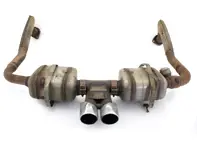 Silenciador de escape usado, lado izquierdo y derecho, con tubo de escape. Porsche 718 Boxster/Cayman. - 982251051C, 982251052C, 982251051F, 982251052F, 982251051G, 982251052G, 982251051J, 982251052J, 982251051L, 982251052L