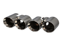 DesignTek Exhaust tail pipes polished stainless steel for Porsche 997 - 99711198210, 99711198211, 99711115200, 99711115201, 99711115100, 99711115101, 99711198110, 99711198111