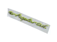E-HYBRID in cromo e stemma ala verde acido per Porsche 958 Cayenne HYBRID - 95855949921, 95855949920, 95855950021, 95855950020