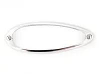 Cadre de garniture chromé pour feu arrière en forme de larme. Porsche 356 A/B/C - 64463142301 - 1695351700