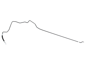 Drukleiding stuurbekrachtiging. Porsche 964 LHD - Stuur links - 96434744603, 96434744602