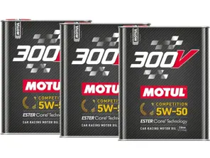 Huile moteur MOTUL 300V COMPETITION 5W-50 6 litres - 110859