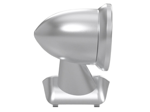 Specchio a proiettile in alluminio - Supporto per bandiera, in argento satinato. Porsche 911 1975-1988 - 91173101310, 91173101410, 96473190101, 96473190100, 90173111100 - BulletDriveSilver_FLAG, BulletPairSilver_FLAG