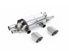 Silenciador trasero deportivo Milltek (PSE) con terminales de titanio cepillado GT-115. Porsche 991.2 3.0LT / S / GTS 2015-19 - 9P1251053A, 9P1251053C, 9P1251053B, 9P1251053D - SSXPO200