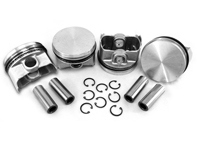 Piston set, Flat top 96x66mm. Porsche 914 - VW9600T4S66P