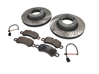 Front Brake Pad And Brake Disc Package. Porsche 992.1 C2 / C4 2019-24 - 992698151G, 992615301, 992615302, 9P1907253