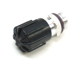 Air Conditioning High Pressure Line (Large) Valve. Porsche 986/987 Boxster / 987 Cayman / 996 / 997 - 99657346600