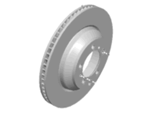 Brake disc rotor Front Ø:360mm Porsche (9J1) Taycan / 9YA Cayenne (SPORT COAT Z) - 9J1615302A, 9Y0615301A, 9Y0615302A, 9J1615301A, 460.4553.52, 460.4554.52 - 460.4553.52, 460.4554.52