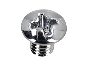 Zelftappende schroef voor raambeglazing, chroom, M4x6. Porsche 356 / 911 / 912 1960-77 - 90014800202