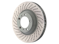 Disco de freno delantero monobloque perforado, 350 x 34 mm. Porsche 997 TURBO. - 99735140501, 99735140601 - PFL30904, PFR31004