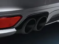 Exhaust Tail Pipes GTS Sports Black. Porsche 958 Cayenne - 95804420010