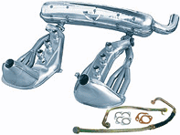 Uitlaat & Warmtewisselaar Pakket Porsche 911 1974-83 - 90111115704, 90111119300, 91111319001, 91110772910, 91110773910, 93021102501, 93011102200